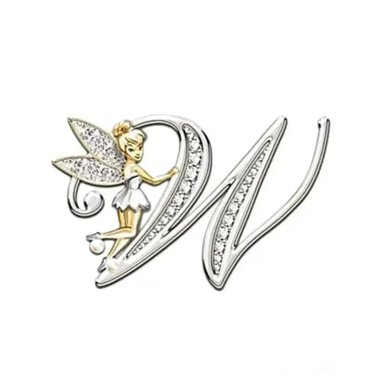 🌟 Angled Letters Fairy Brooch - Personalized Fashion Accessory 🌟