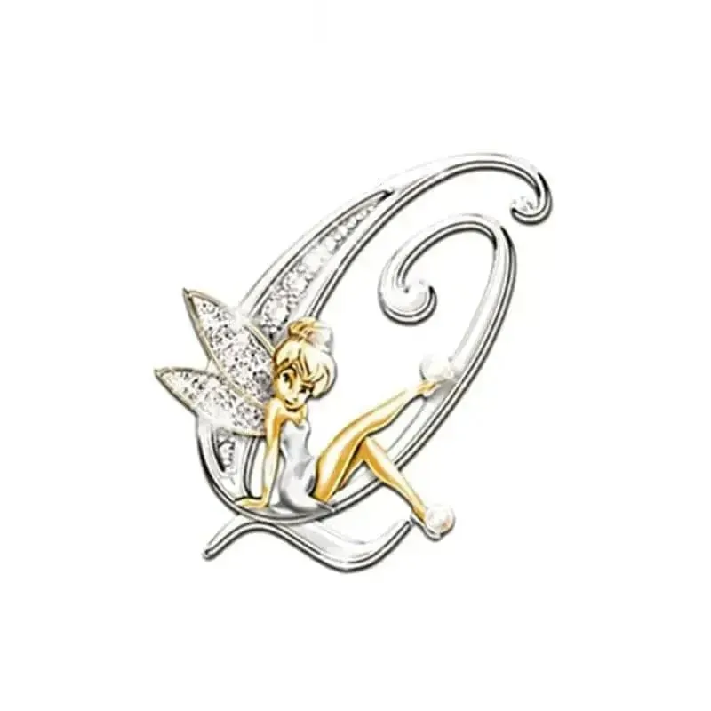 🌟 Angled Letters Fairy Brooch - Personalized Fashion Accessory 🌟