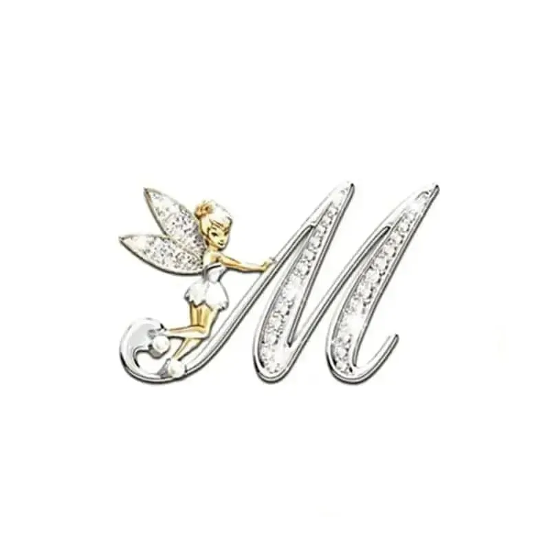 🌟 Angled Letters Fairy Brooch - Personalized Fashion Accessory 🌟