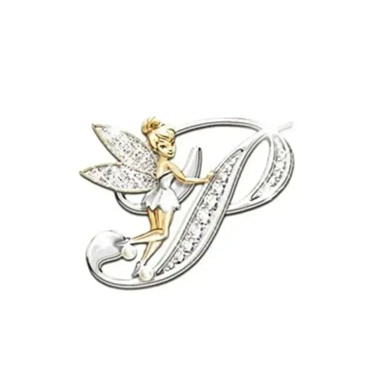 🌟 Angled Letters Fairy Brooch - Personalized Fashion Accessory 🌟