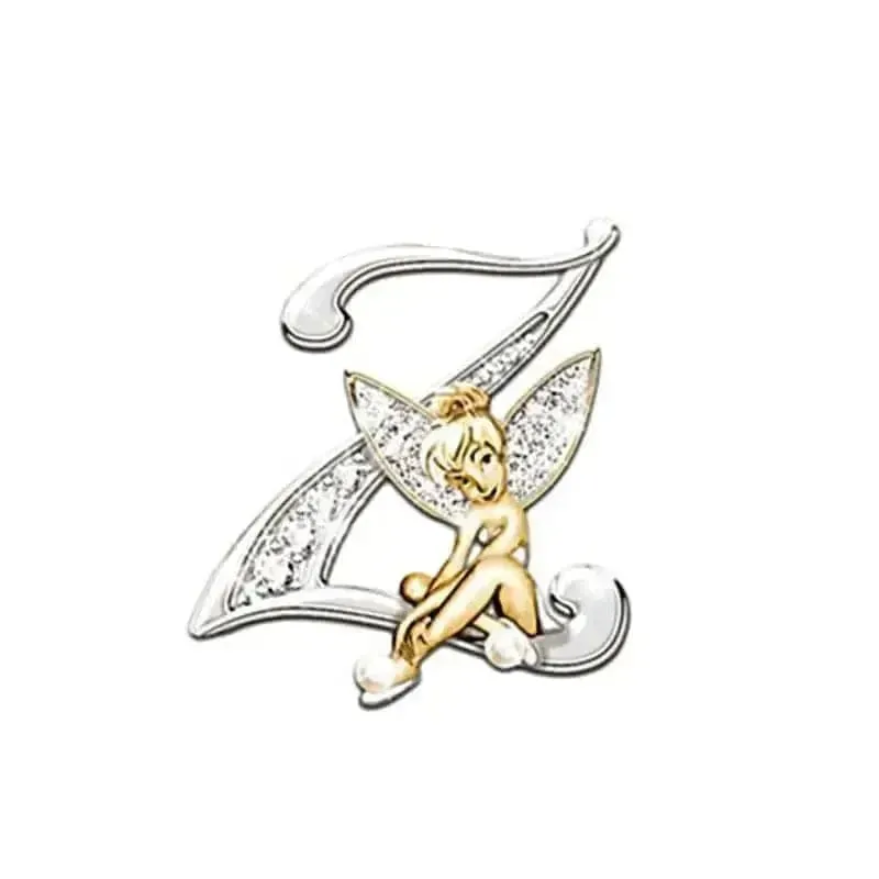 🌟 Angled Letters Fairy Brooch - Personalized Fashion Accessory 🌟
