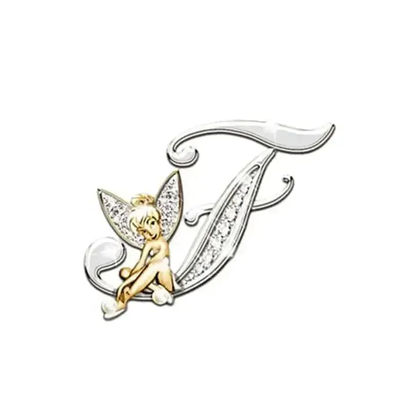 🌟 Angled Letters Fairy Brooch - Personalized Fashion Accessory 🌟