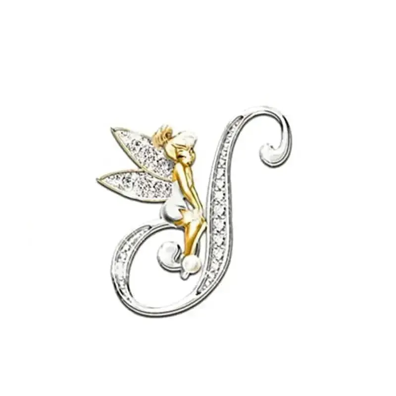 🌟 Angled Letters Fairy Brooch - Personalized Fashion Accessory 🌟