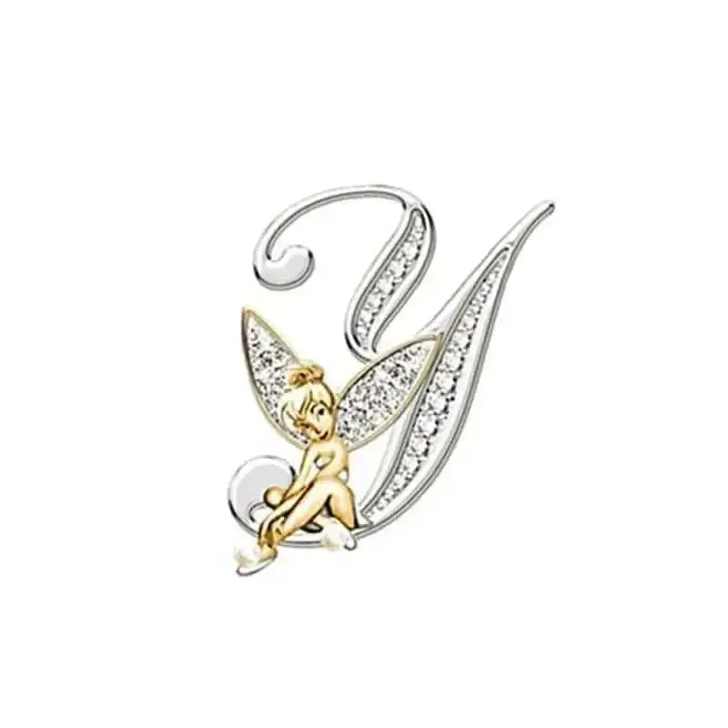 🌟 Angled Letters Fairy Brooch - Personalized Fashion Accessory 🌟