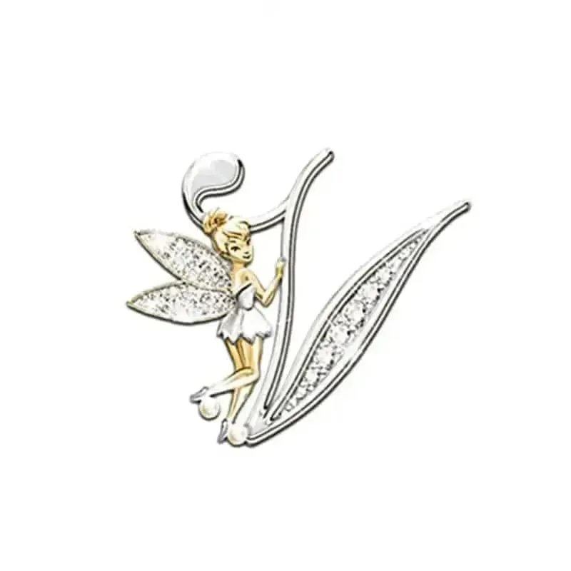 🌟 Angled Letters Fairy Brooch - Personalized Fashion Accessory 🌟