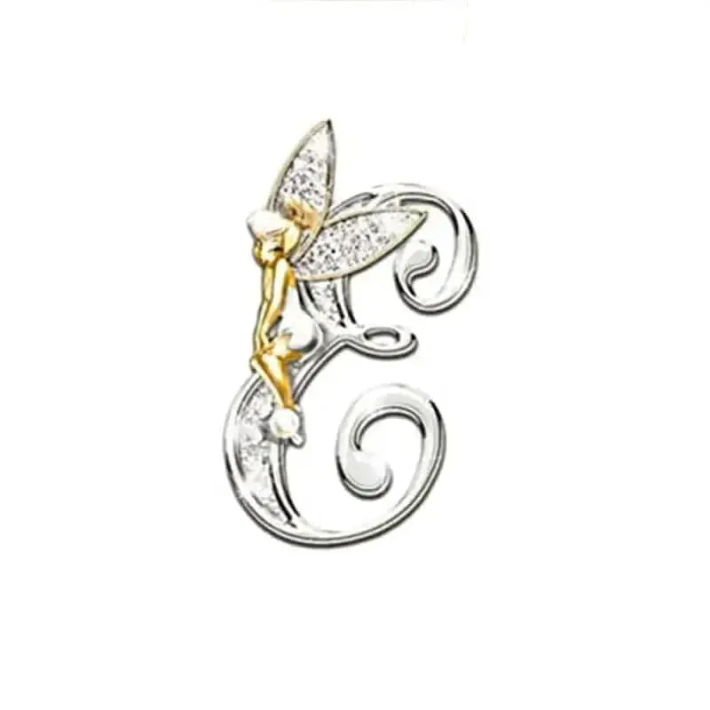 🌟 Angled Letters Fairy Brooch - Personalized Fashion Accessory 🌟