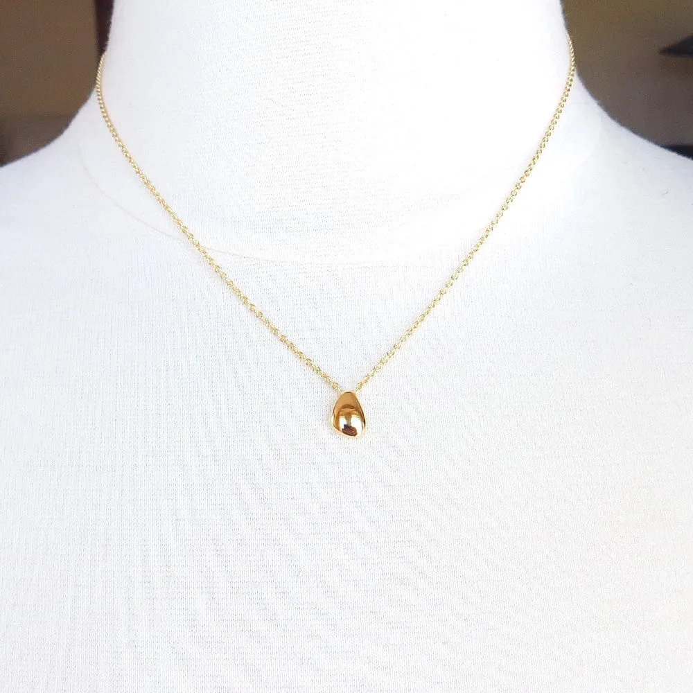 14K GOLD VERMEIL LITTLE BEAN NECKLACE