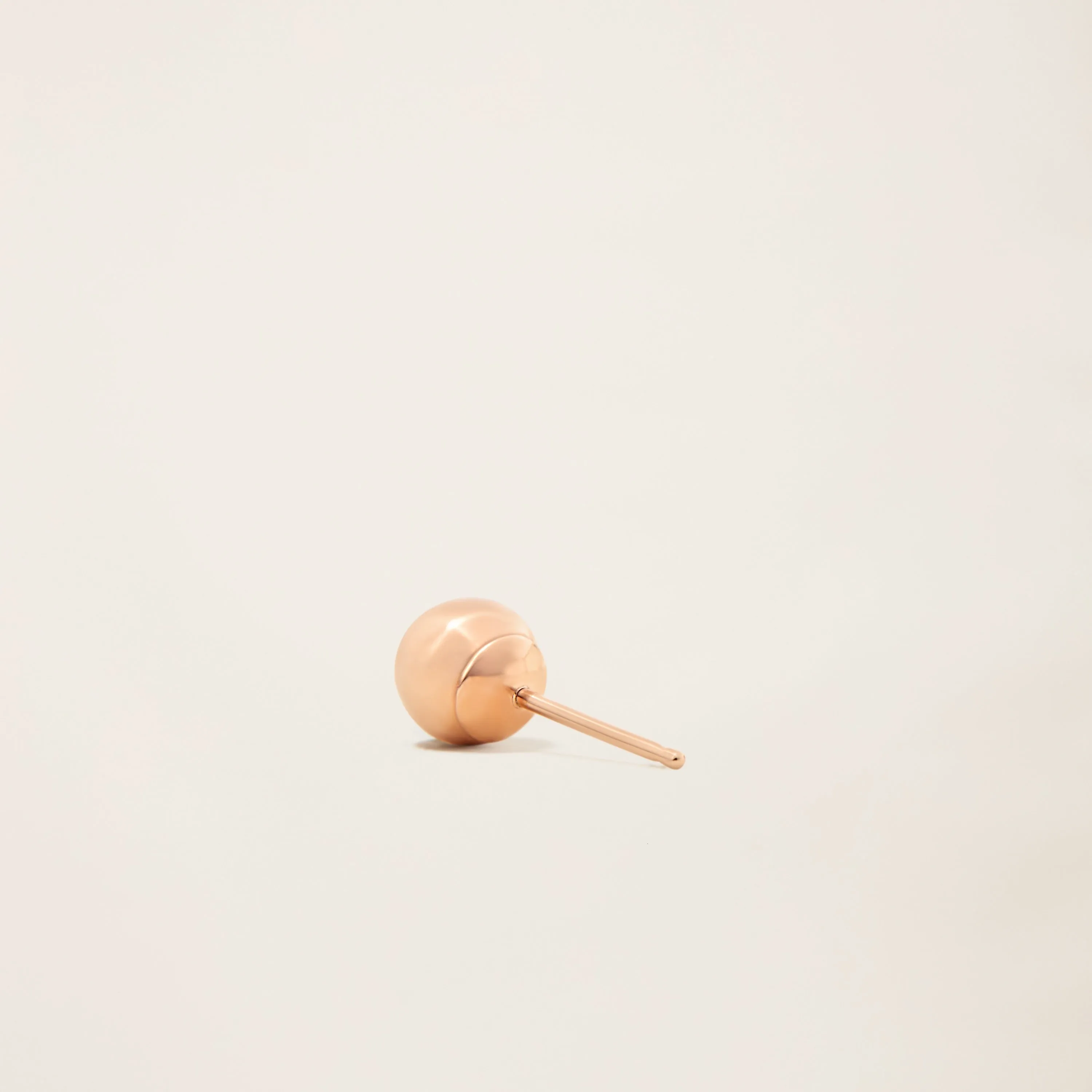 14k Solid Gold Sphere Studs 5mm