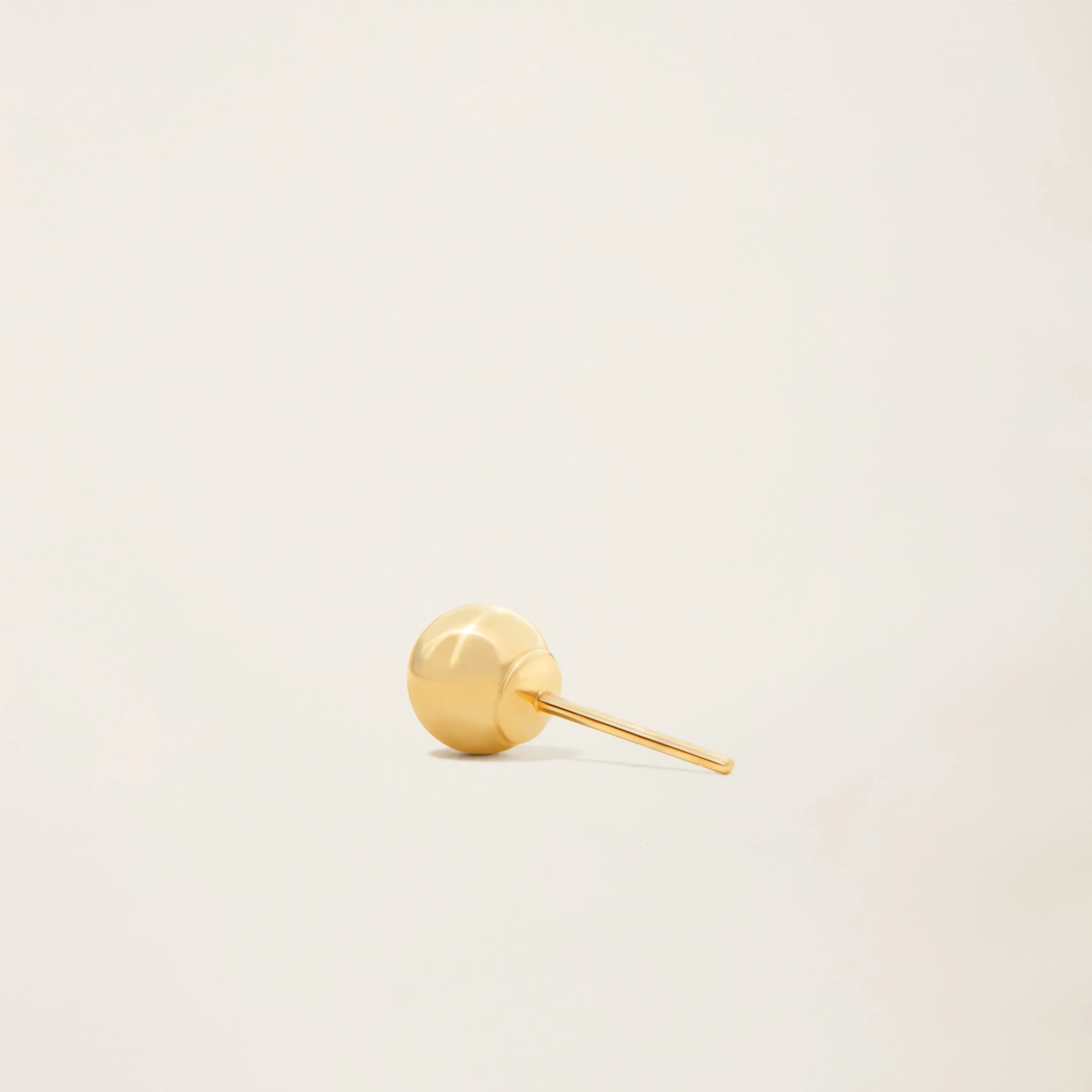 14k Solid Gold Sphere Studs 5mm