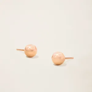 14k Solid Gold Sphere Studs 5mm