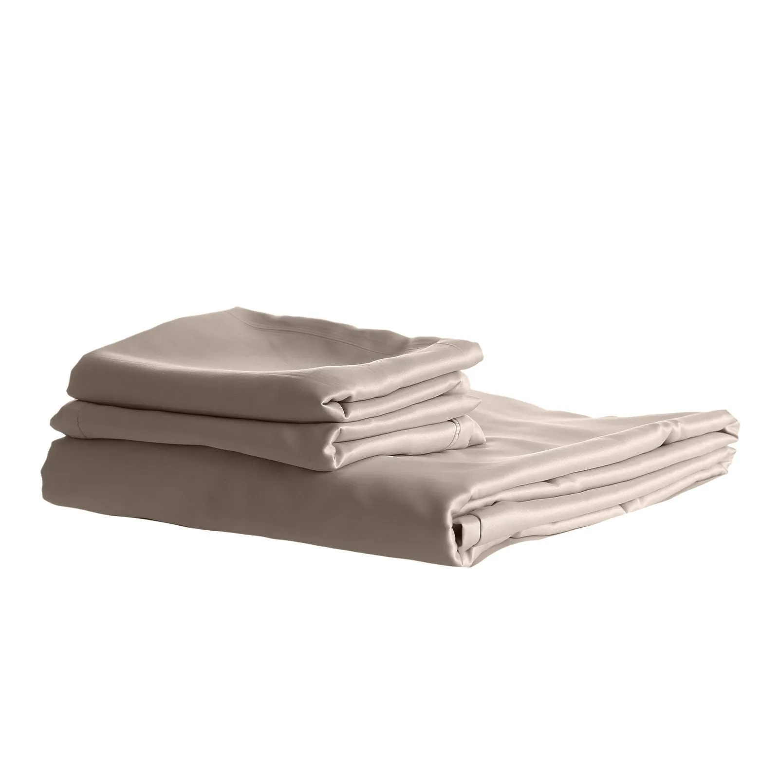 1500 Thread Count Cotton Rich Sheet Set | Ultra Soft Bedding | 3 Piece | Double | Stone