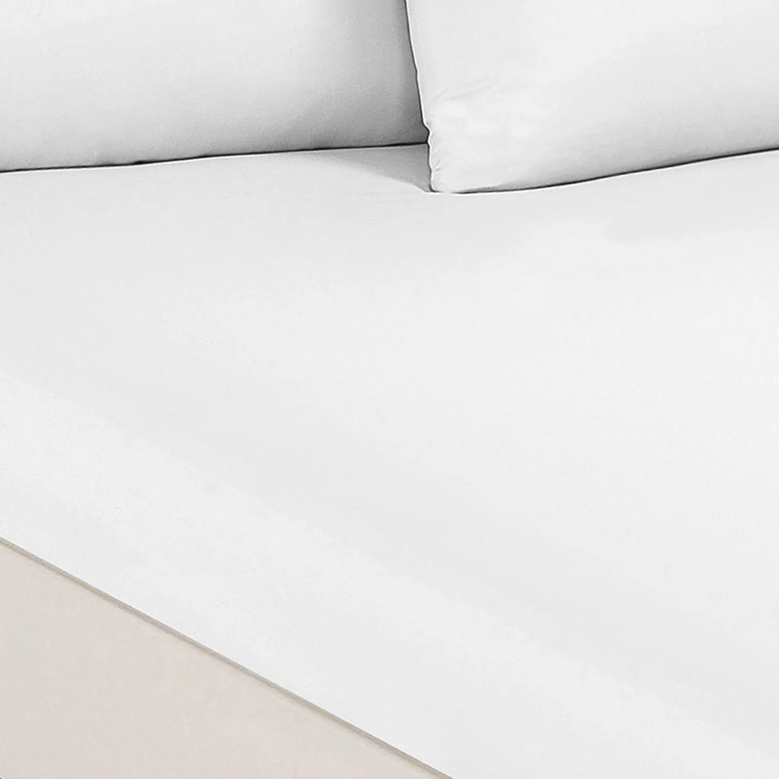 1500 Thread Count Cotton Rich Sheet Set | Ultra Soft Bedding | 3 Piece | Double | White
