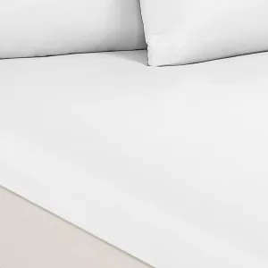 1500 Thread Count Cotton Rich Sheet Set | Ultra Soft Bedding | 3 Piece | King | White