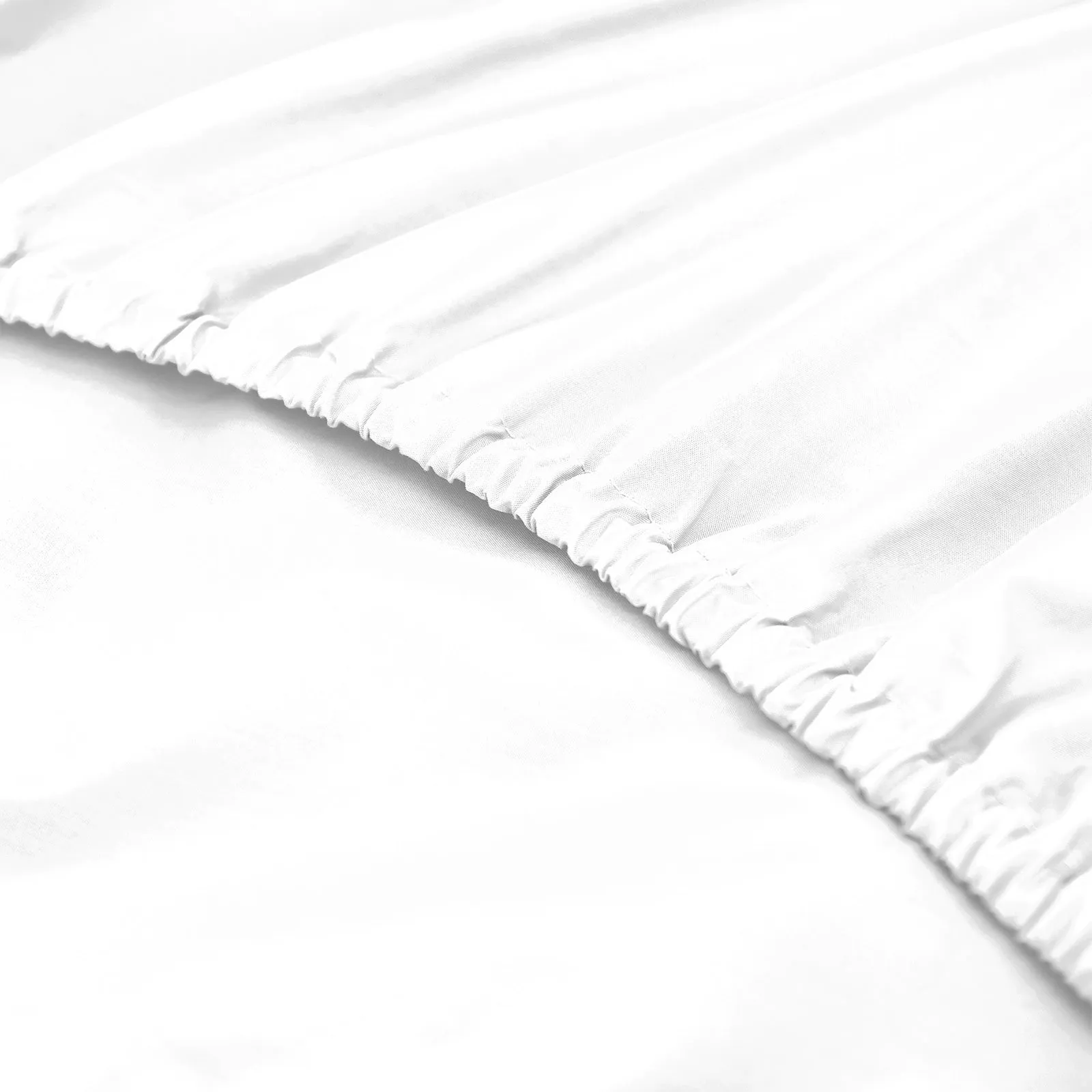 1500 Thread Count Cotton Rich Sheet Set | Ultra Soft Bedding | 3 Piece | King | White