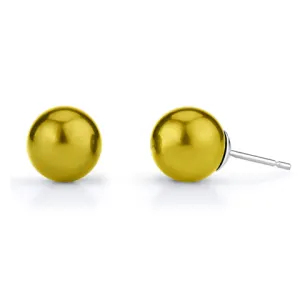 6mm Gold Ball Stud Earrings
