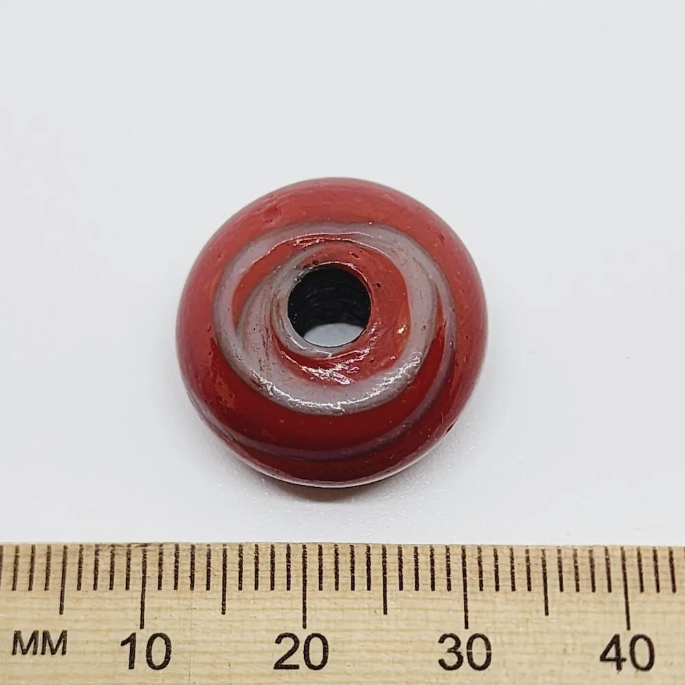 9x18mm Wheel (5) - Multi Colours - Glass Vintage Replica Trade Beads