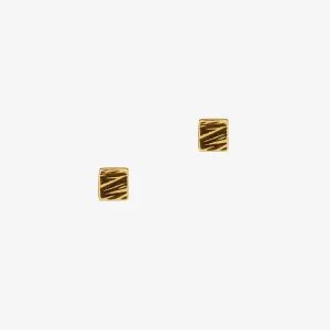 Allied Square Studs Gold