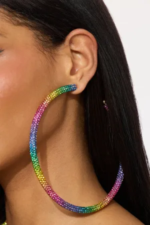 Angelica Hoop Earrings - Multi Color