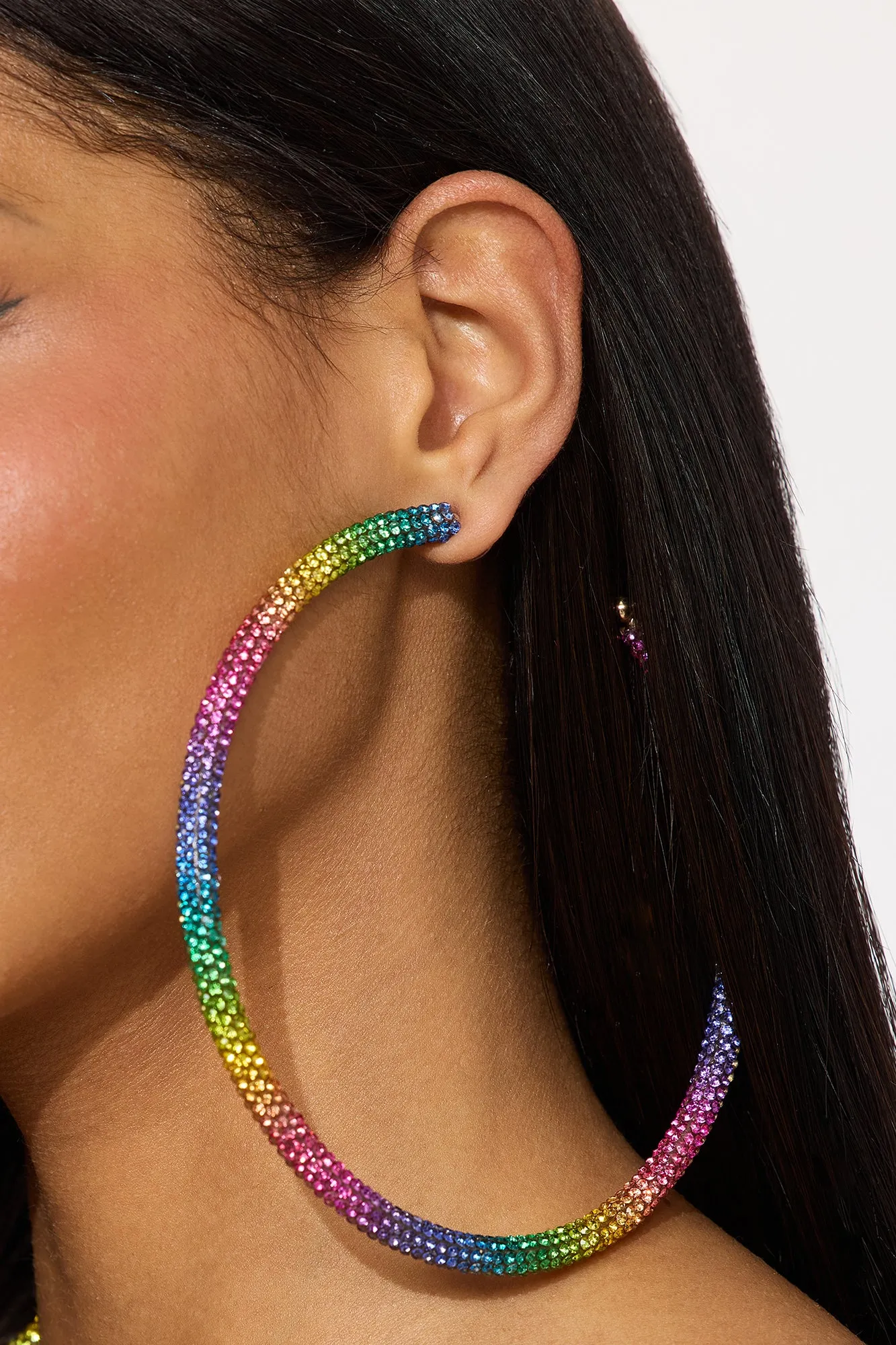 Angelica Hoop Earrings - Multi Color