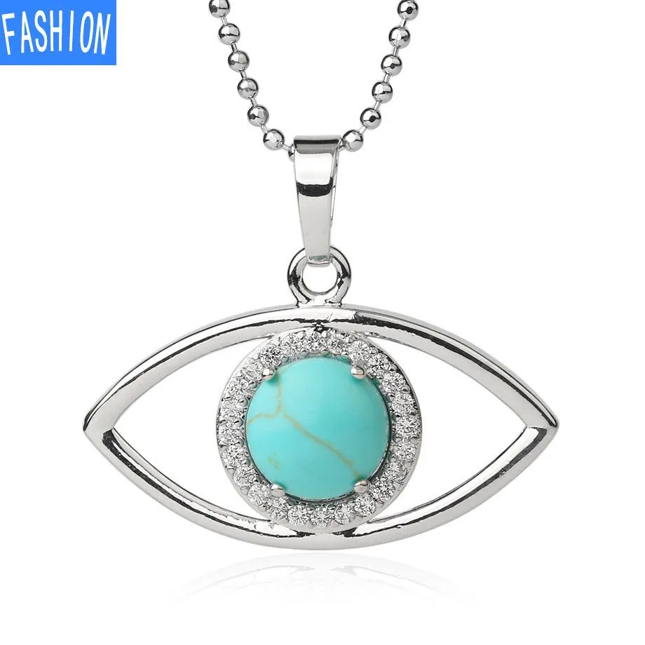 Angel'S Eye Crystal Pendant Women'S Stone Simple Versatile Clavicle Chain Necklace