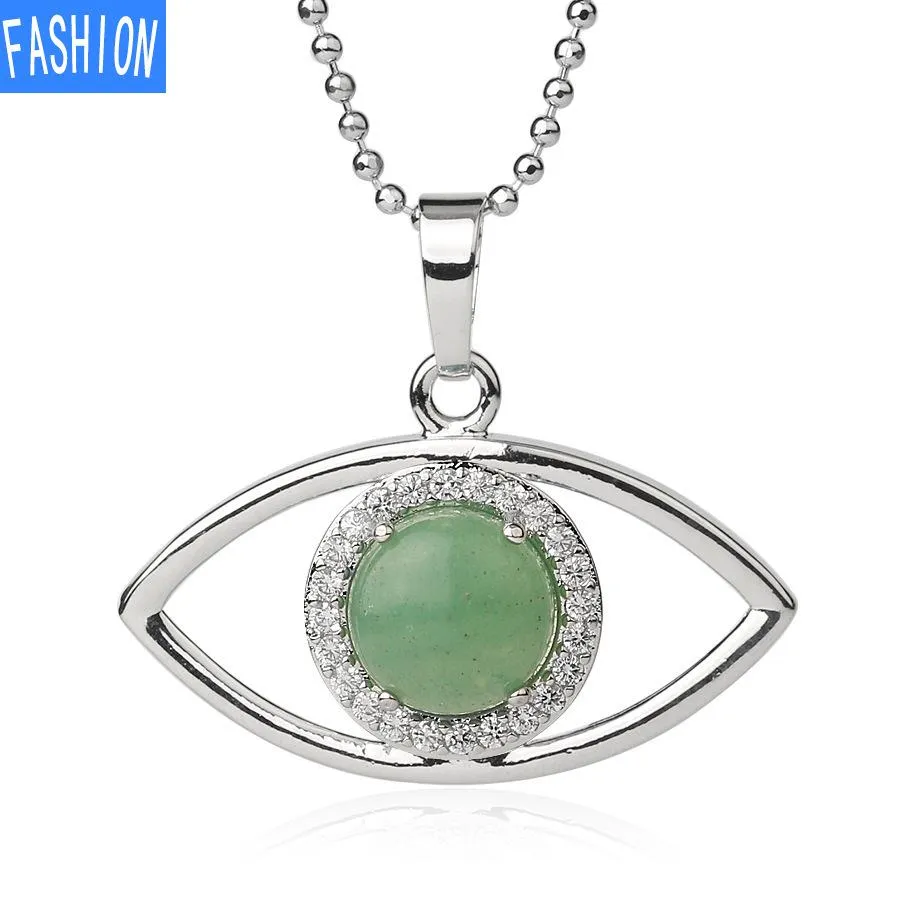 Angel'S Eye Crystal Pendant Women'S Stone Simple Versatile Clavicle Chain Necklace