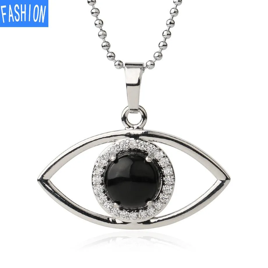 Angel'S Eye Crystal Pendant Women'S Stone Simple Versatile Clavicle Chain Necklace