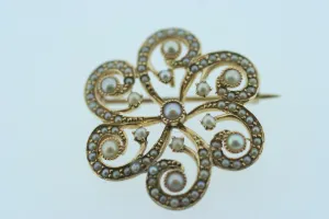 Antique Pearl Brooch