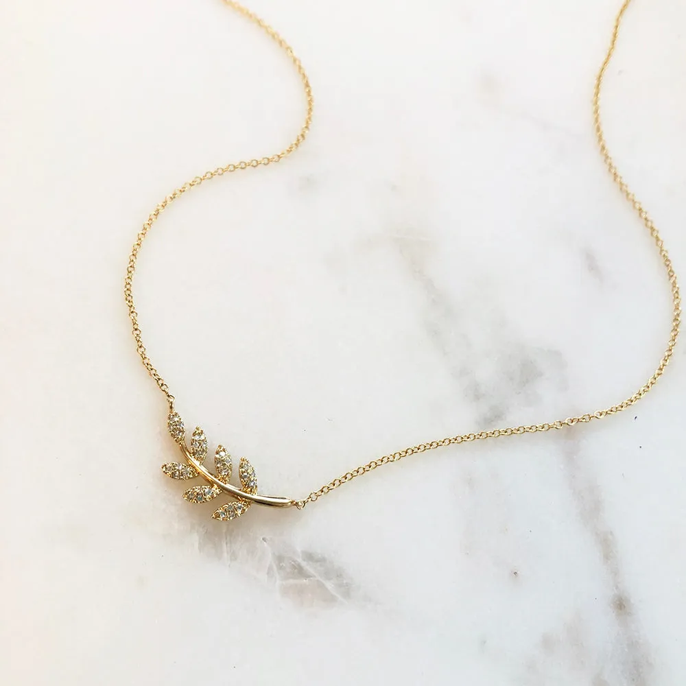 APHRODITE DIAMOND BRANCH NECKLACE