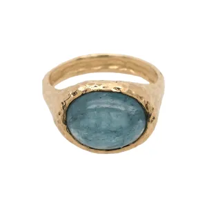 Aquamarine Cabochon Ring