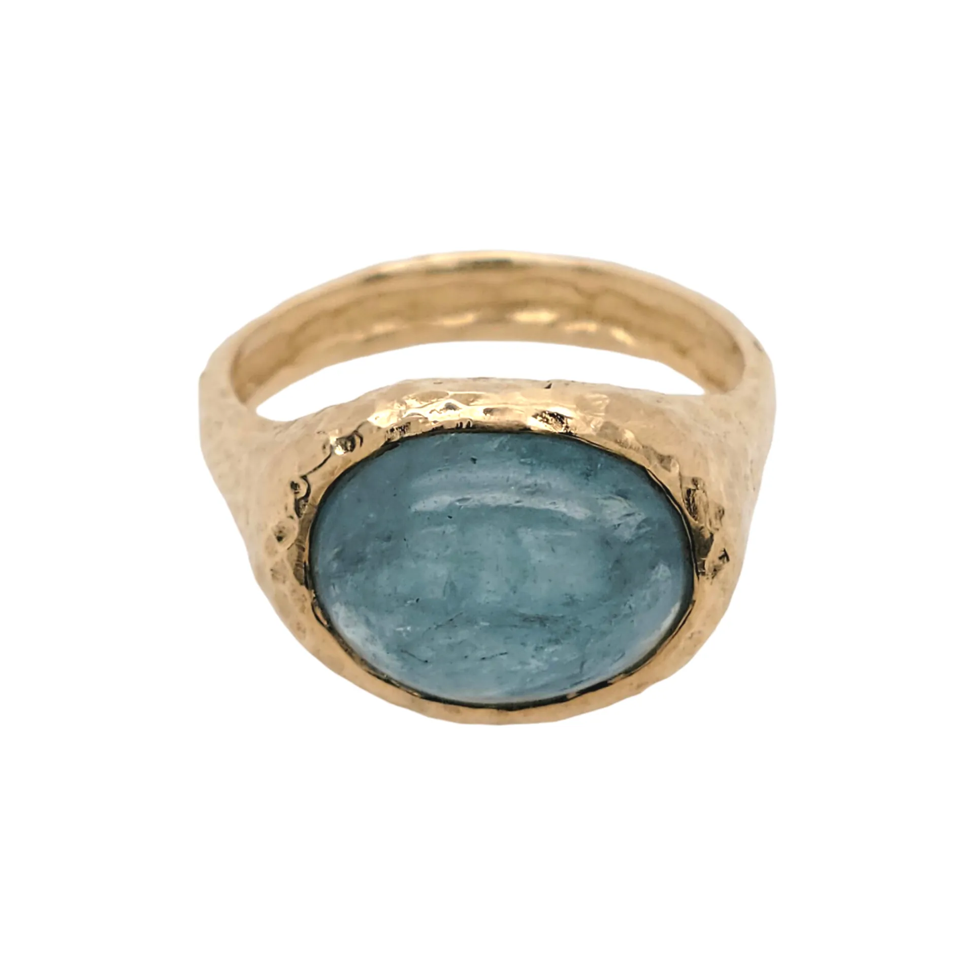 Aquamarine Cabochon Ring