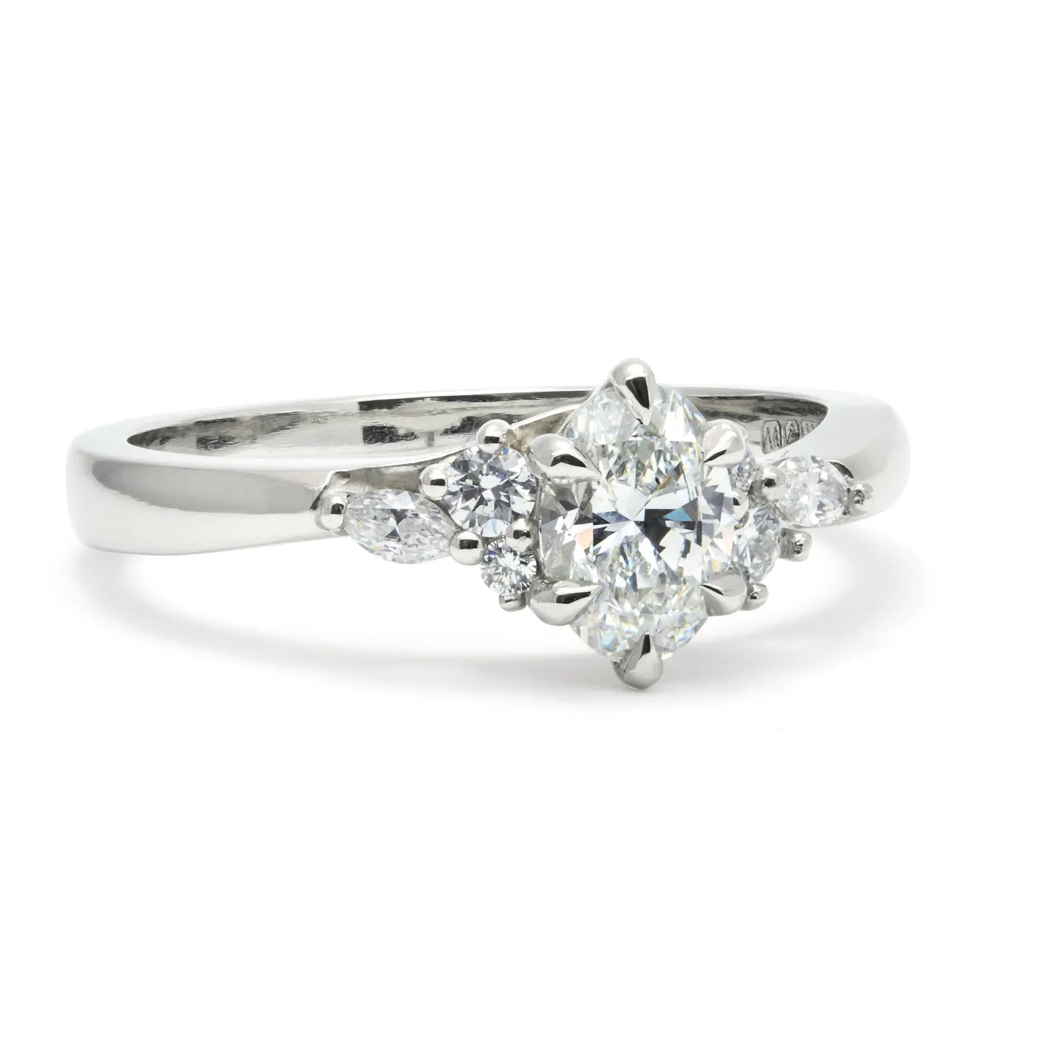 Bespoke Doug Ethical Diamond Cluster Engagement Ring