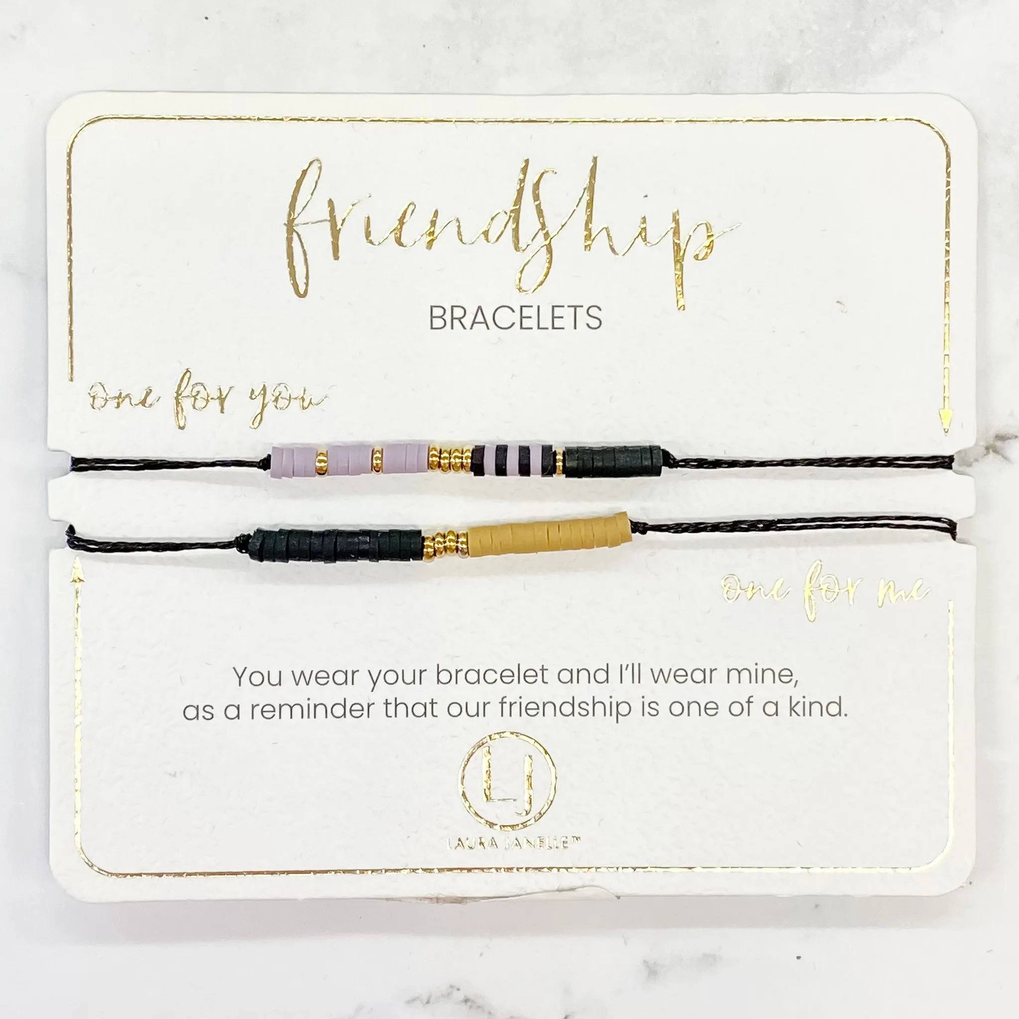 Black and Purple Friendship Bracelet Sets