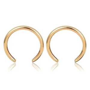 Crescent Hoop Earrings