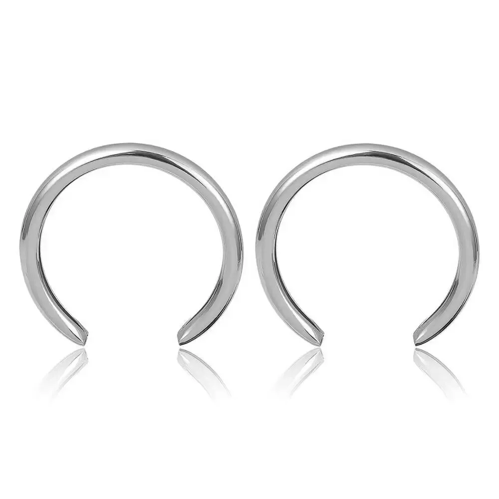 Crescent Hoop Earrings