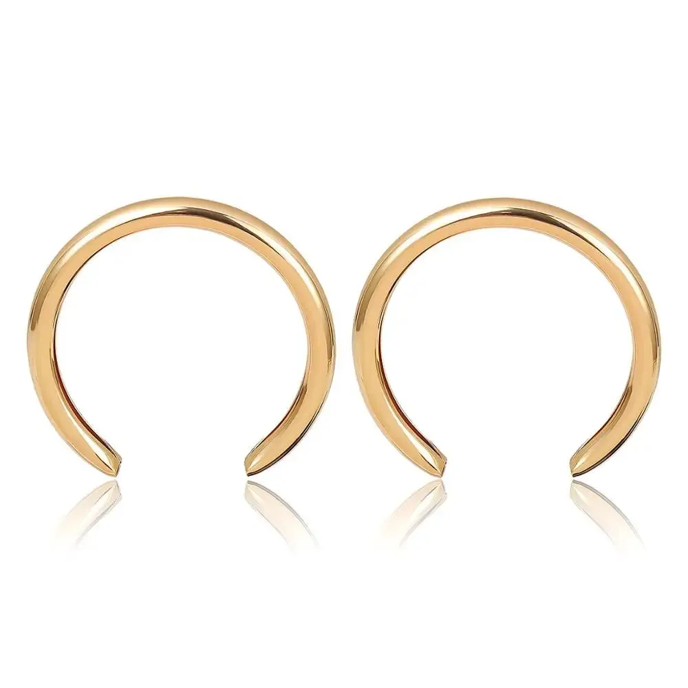 Crescent Hoop Earrings