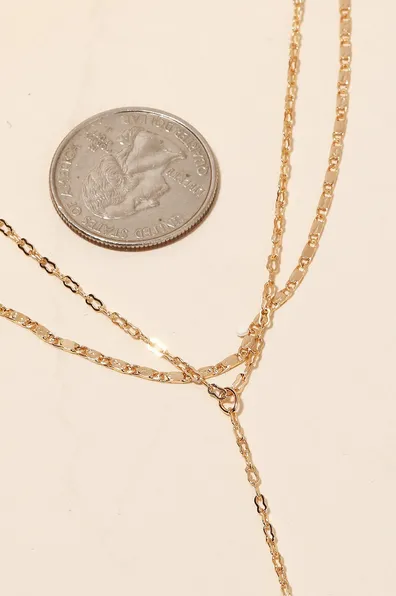 Dainty Chain Layered Necklace - Gold