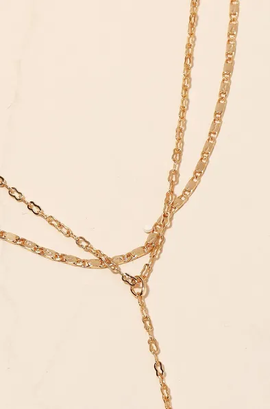 Dainty Chain Layered Necklace - Gold