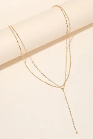 Dainty Chain Layered Necklace - Gold