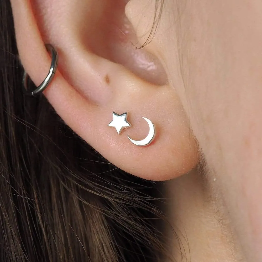 Dainty Moon Studs