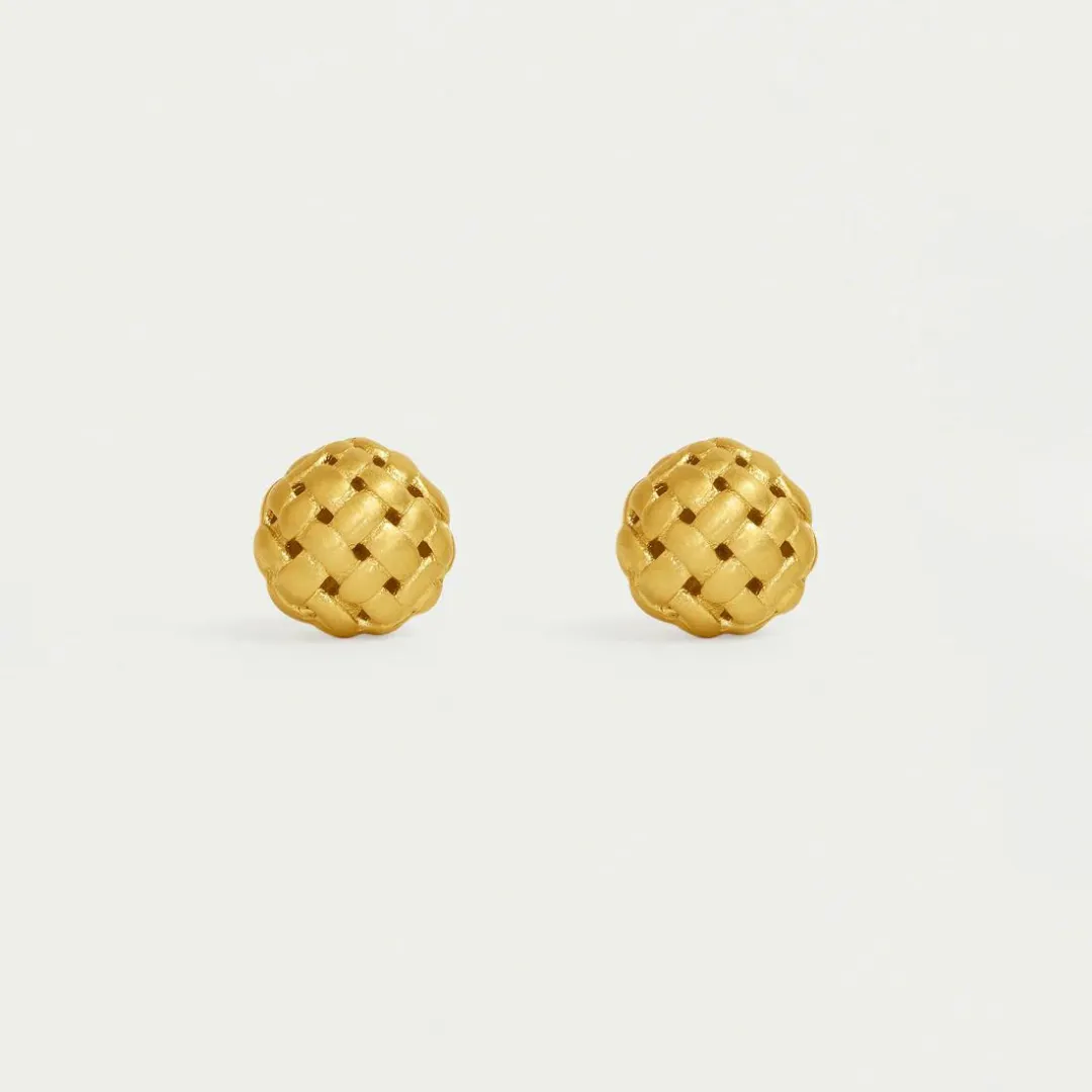 Dean Davidson Weave Ball Studs - Gold