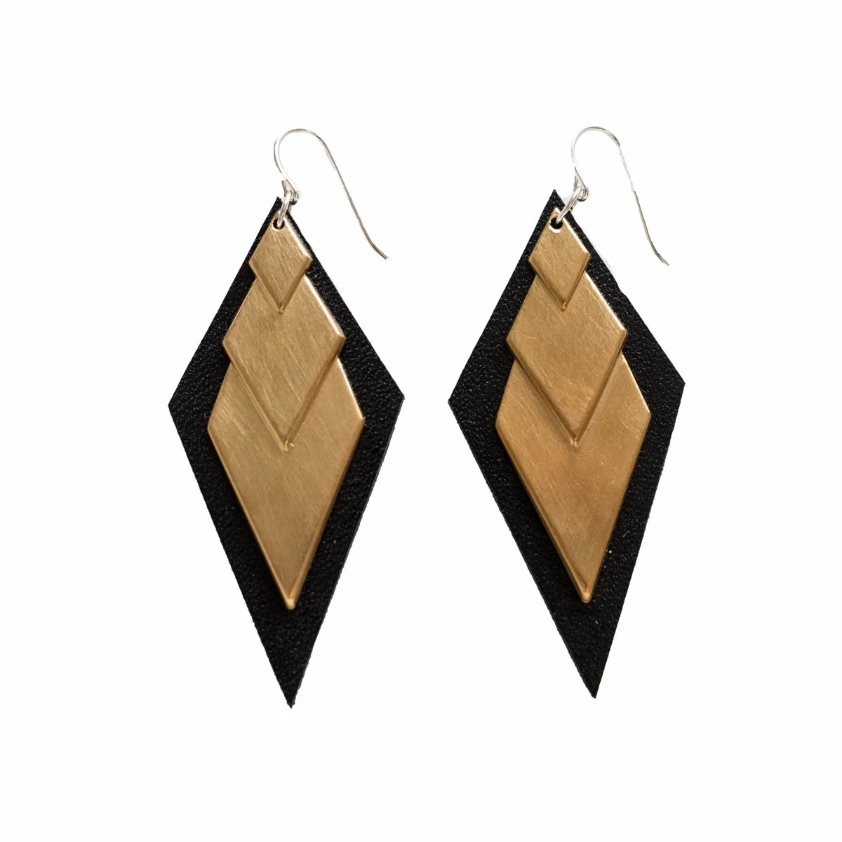 Deco 3 Diamond Earrings