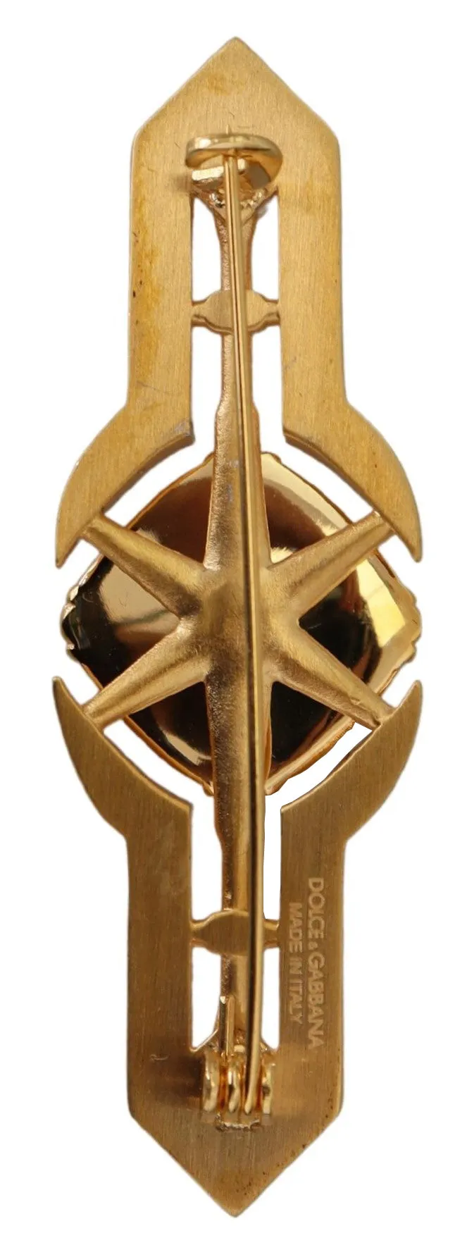Dolce & Gabbana Elegant Gold-Plated Brooch Pin