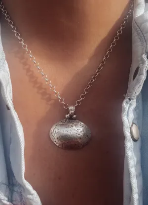 Domed Amulet Pendant Necklace
