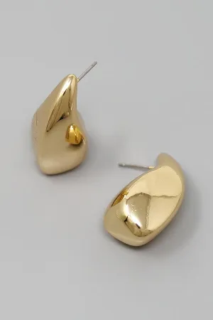 Edgy Teardrop Earrings