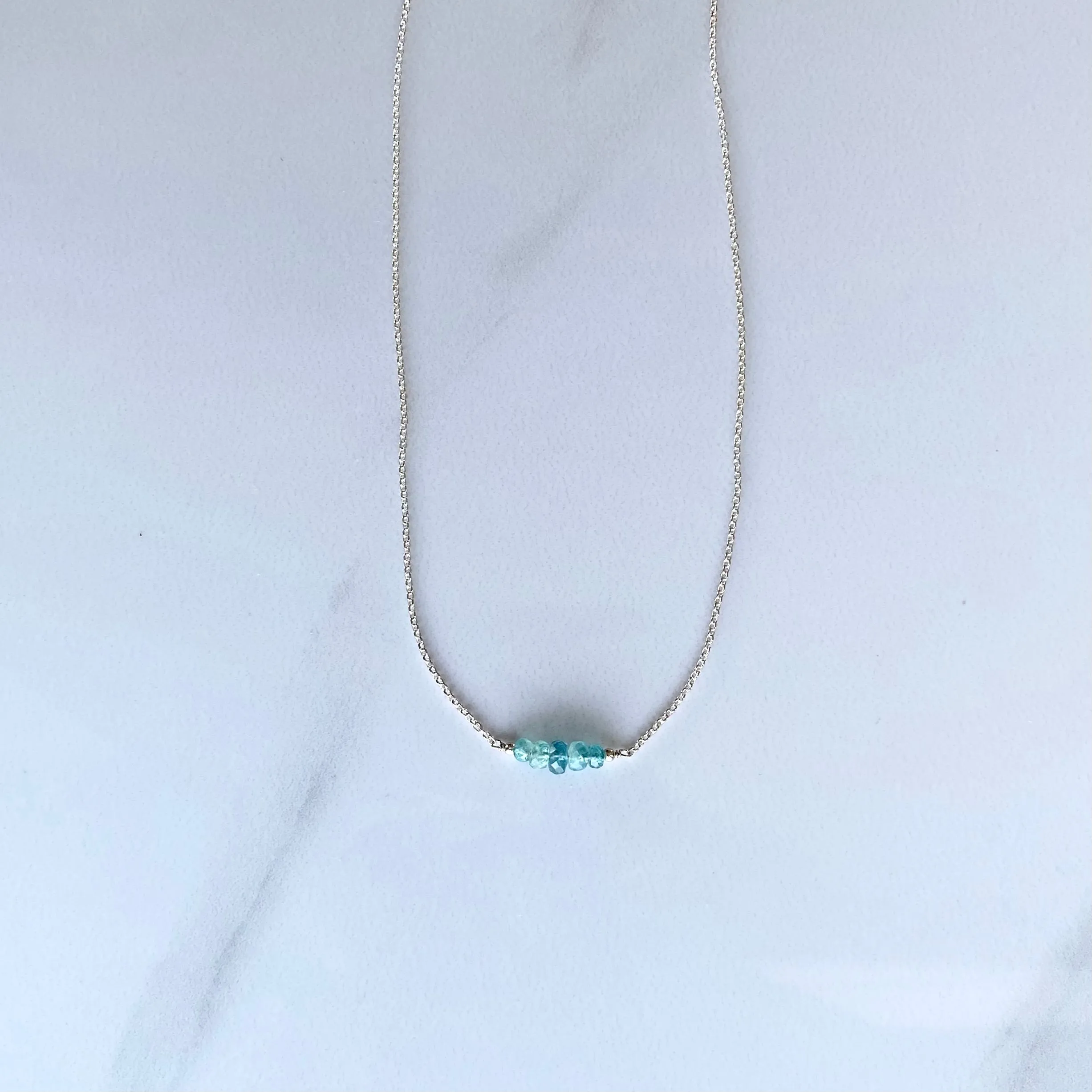 Emerald Gemstone Bead Necklace