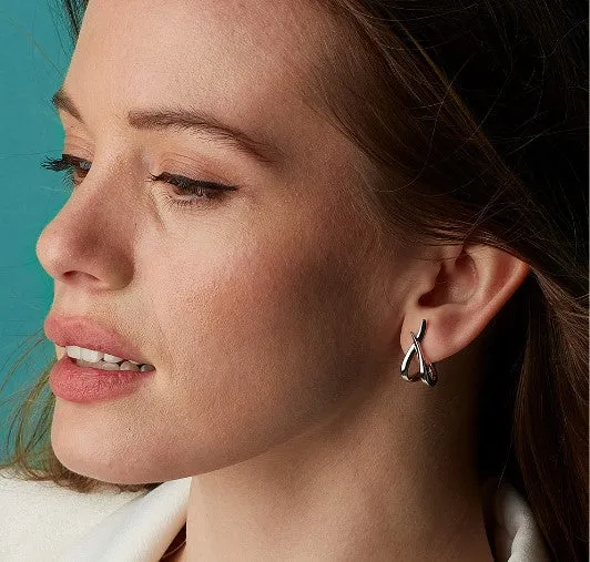 Entwine Twine Twist Hoop Earrings