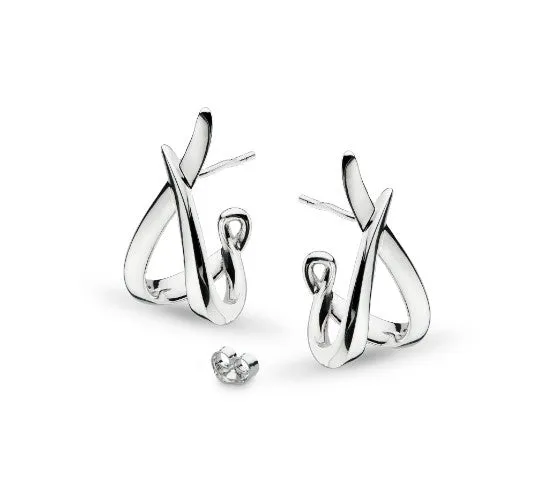Entwine Twine Twist Hoop Earrings