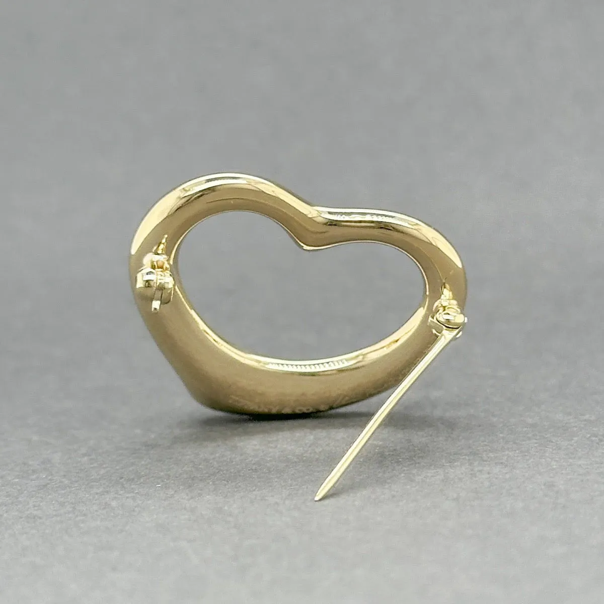 Estate Tifffany & Co. Peretti 18K Y Gold Open Heart Pin