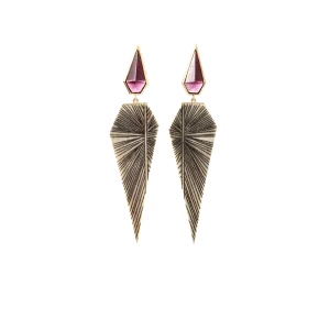 Fossilized Woolly Mammoth Scrimshaw Earrings