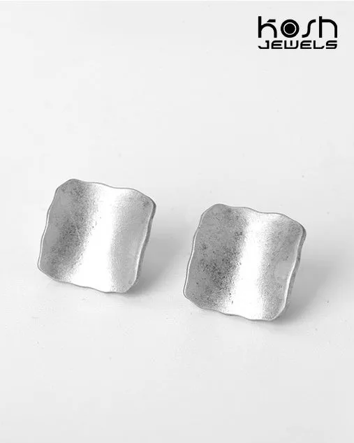 FREEDOM STUD EARRINGS - SQUARE